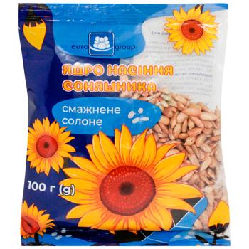 Eurogroup Fried Salted Sunflower Kernel 100g - buy, prices for COSMOS - photo 1