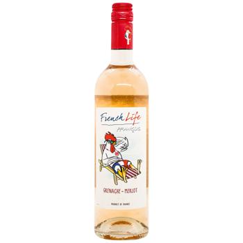 French Life Grenache-Merlot Wine rose dry 12.5% 0.75l - buy, prices for - photo 1