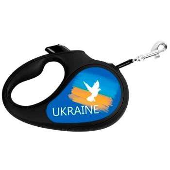 Повідець-рулетка Waudog R-leash зі стрічкою S до 15кг 5м з малюнком прапор - купити, ціни на ULTRAMARKET - фото 2
