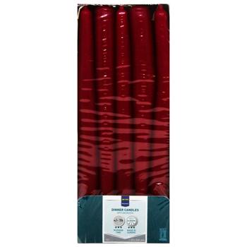 Свічка Metro Professional червона 22х240мм 10шт - купити, ціни на - фото 3