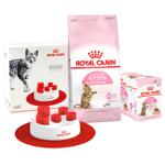 Набір корму Royal Canin з домашньою птицею для стерилізованих кошенят cухий 2кг + вологий 12шт х 85г + інтерактивна годівниця