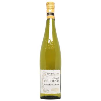 Вино Vin D'Alsace Helfrich Gewurztraminer белое сухое 12,5% 0,75л - купить, цены на За Раз - фото 1