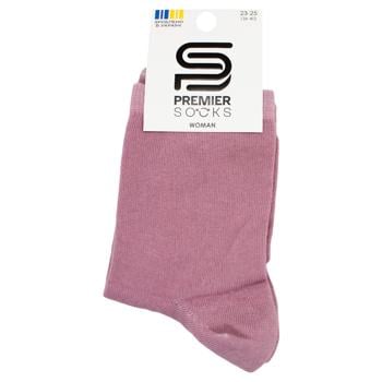 Шкарпетки Premier Socks Premium жіночі класичні р.23-25 пудра