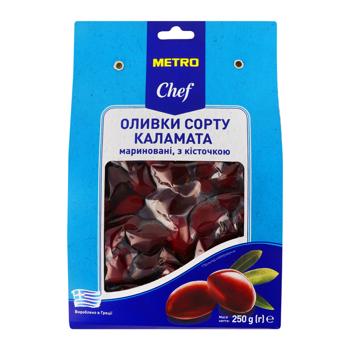 Metro Chef Kalamata Olives Black Marinated 250g - buy, prices for METRO - photo 1