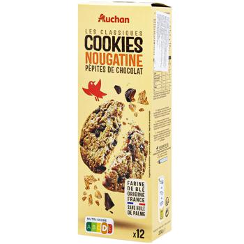 Auchan Cookies with Pieces of Chocolate 200g - buy, prices for Auchan - photo 1