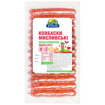 Ковбаски Ятрань Мисливські ковбаски напівкопчені вищий сорт 305г - купити, ціни на NOVUS - фото 1