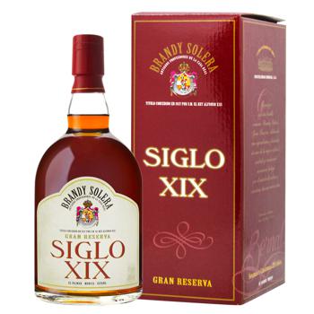 Siglo XIX Solera Gran Reserva Brandy 38% 0.7l - buy, prices for NOVUS - photo 1