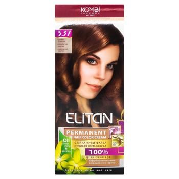 Elitan #5.37 Golden Chestnut Hair Color Cream - buy, prices for EKO Market - photo 2