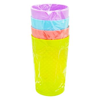Plastic Glass 250ml 4pcs