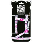 Шлея з повідцем для котів Max Molly Цвітіння вишні One Size - білий