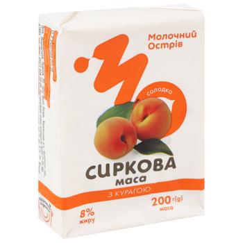 Паста сиркова Молочний Острів 8% солодка з курагою 200 г - купить, цены на Эпицентр FOOD - фото 2