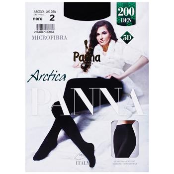 Panna Arctica Women's Black Tights 200 Den Size 2