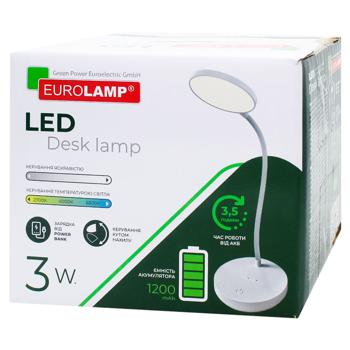 Eurolamp Dimmable LED Desk Lamp with Battery 3W White - buy, prices for EKO Market - photo 1