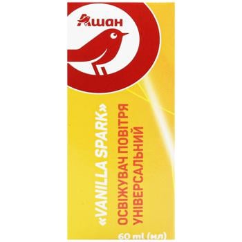 Auchan Vanilla Spark Car Air Freshener-Spray in Glass 60ml - buy, prices for Auchan - photo 2