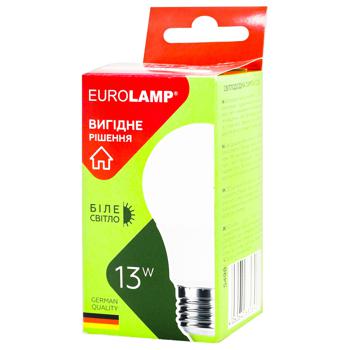 Лампа светодиодная Eurolamp A60 E27 13W 4000K - купить, цены на ЕКО Маркет - фото 1