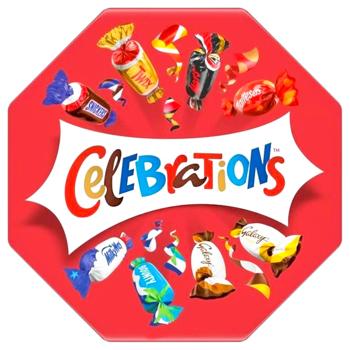 Набір солодощів новорічний Celebrations Восьмикутник 196г - купити, ціни на Восторг - фото 3