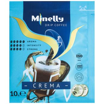 Дріп-кава Minelly Crema 10г - купити, ціни на Епіцентр FOOD - фото 1