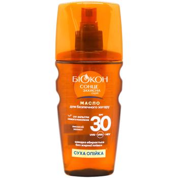 Масло для засмаги Біокон Високий захист SPF30 160мл