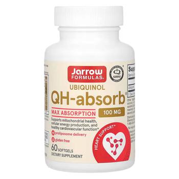 Jarrow Formulas QH-absorb Ubiquinol 100mg 60 softgels - buy, prices for Biotus - photo 1