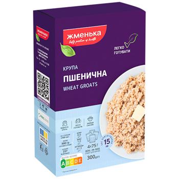 Крупа пшеничная Жменька в пакетиках 4х75г - купить, цены на КОСМОС - фото 1