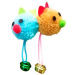 Игрушка для кошек MasterZoo Мышка с колокольчиком 2шт 10см