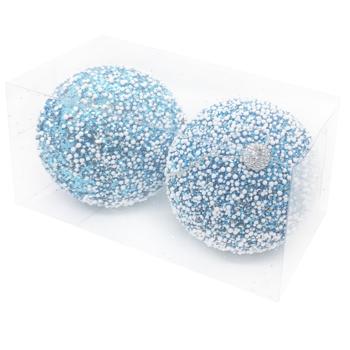 Plastic Christmas Balls 10cm 2pcs - buy, prices for COSMOS - photo 2