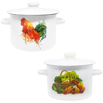 Epos Enameled With Cover Pan 3l - buy, prices for COSMOS - photo 1