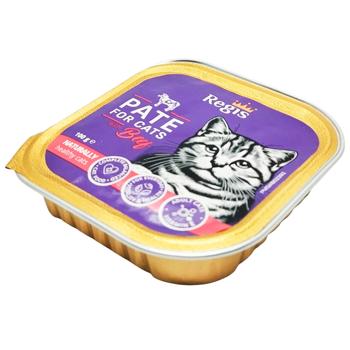 Корм влажный Regis паштет с говядиной для кошек 100г - купить, цены на Cупермаркет "Харьков" - фото 1