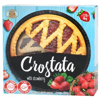 Пирог Бисквит-Шоколад Crostata Клубника 370г