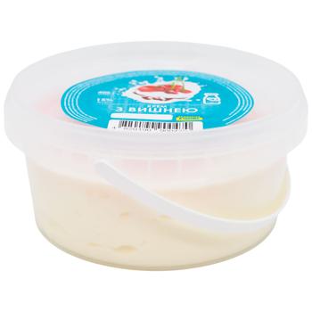 Molochnyi Dar Cherry Sour Cream Cream 15% 400g