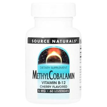 Витамин В12 Source Naturals Высокая эффективность 5мг 60 леденцов - купить, цены на - фото 1