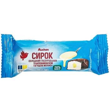 glazed cheese auchan condensed milk 26% 36g Ukraine