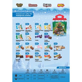 Набір солодощів новорічний АВК №2 Новорічна ялинка 300г - купити, ціни на - фото 3