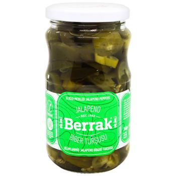 Перець Berrak халапеньо нарізаний консервований 370мл - купити, ціни на Таврія В - фото 1