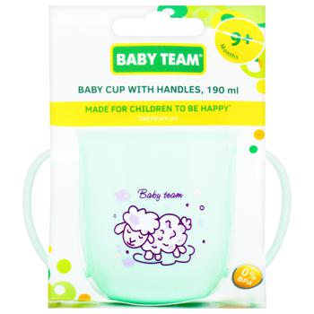 Baby Team Children's Cup with Handles 190ml from 9 Months - buy, prices for Auchan - photo 1