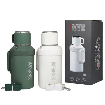 Термос 1,5л, сталь арт. 65028-1.5L-65028 И273 - купить, цены на КОСМОС - фото 1