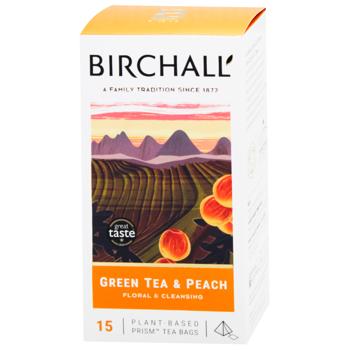 Birchall Green Tea with Peach 15pcs