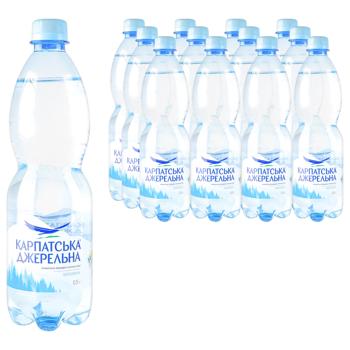 Вода мінеральна Карпатська Джерельна негазована 0,5л - купити, ціни на Епіцентр FOOD - фото 2