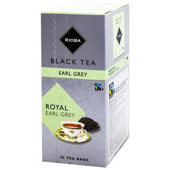 Чай чорний Rioba Royal Earl Grey 1,5г*25шт - купити, ціни на METRO - фото 1