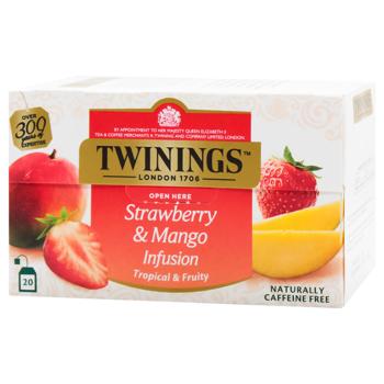 Twinings Strawberry-Mango Fruit-Herbal Tea 2g*20pcs - buy, prices for EKO Market - photo 1