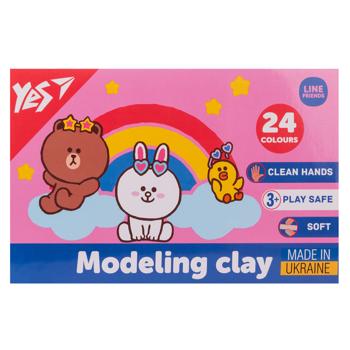 Yes Line Friends Plasticine 24 colours - buy, prices for NOVUS - photo 1