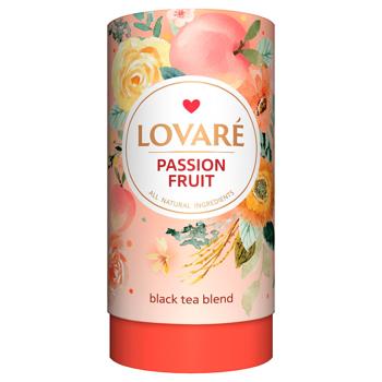 Чай черный Lovare Страстный фрукт листовой с ягодами и фруктами 80г