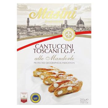 Печиво Masini Cantuccini Toscani IGP з мигдалем 200г - купити, ціни на NOVUS - фото 2