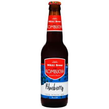 Комбуча Mikki Brew Черника 0,35л - купить, цены на КОСМОС - фото 1