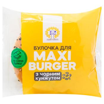 Булочка Хлебо Maxi Burger для бургера с черным кунжутом 80г
