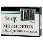 Мыло Golden Pharm Detox с бамбуковым углем 70г