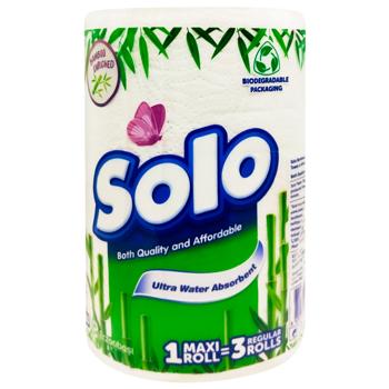 Полотенца бумажные Solo Maxi белые 240л