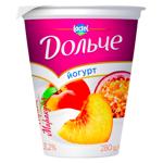Dolce Peach-Passion Fruit Flavored Yogurt 3.2% 280g