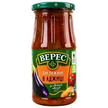 Баклажаны Верес в аджице 440г - купить, цены на КОСМОС - фото 1