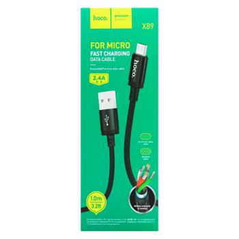 Кабель Hoco X89 USB-micro-USB 2.4A 1м - купить, цены на ЕКО Маркет - фото 1